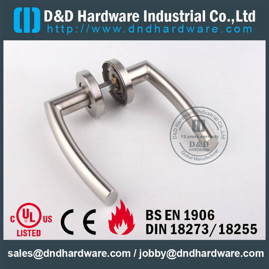 D&D Hardware-EN1906 Door Hollow lever handle DDTH025