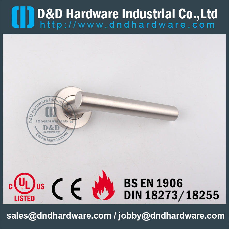 D&D Hardware-SS Door lock Lever handle DDTH009
