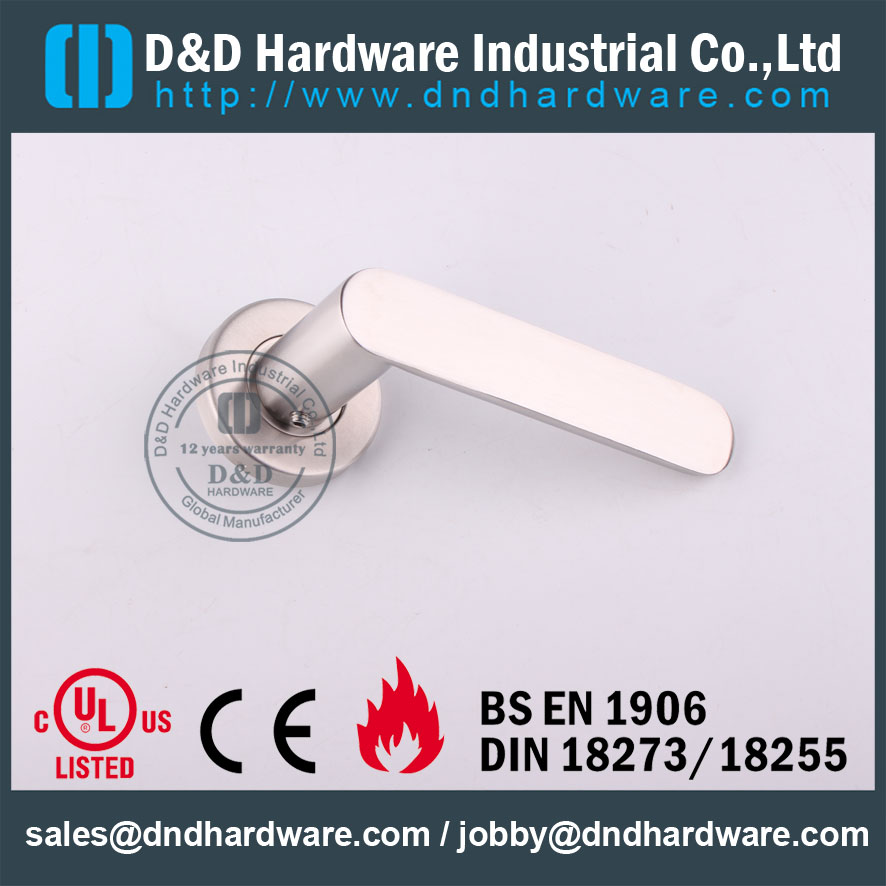 D&D Hardware-EN1906 Fire Rated SS304 Door handle DDSH009
