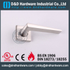 SUS304 Designer Lever Handle on Rose for Hollow Metal Doors with PVD-DDSH044