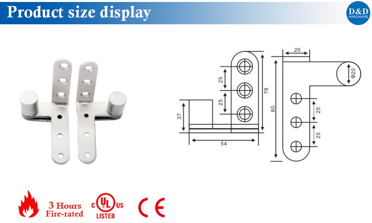 Hinge size