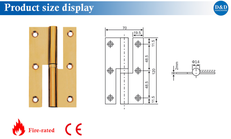 Hinge size