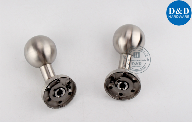 304 Mitred Ball Brushed Nickel Door Knob-D&D Hardware
