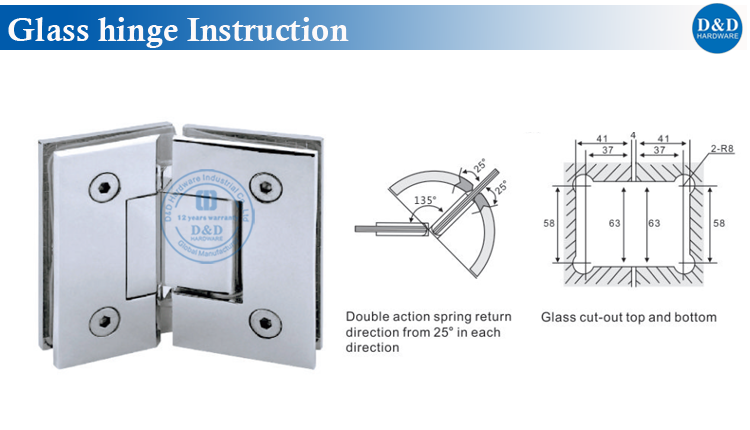 Glass Hinge insturction