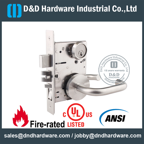SS304 UL ANSI Grade 1 Mortise Lock-DDAL20 F20