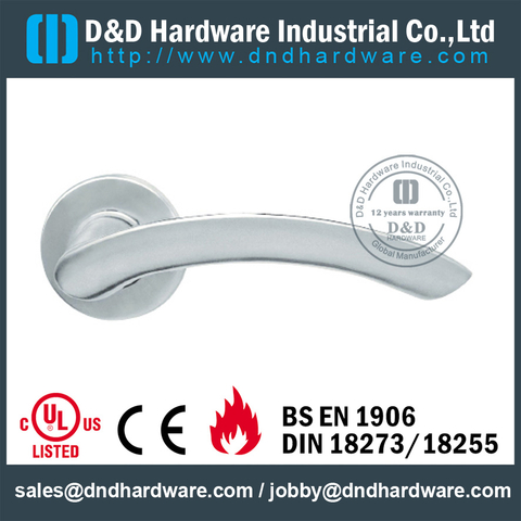 Antirust classical bent casting solid lever handle for Home Door- DDSH105
