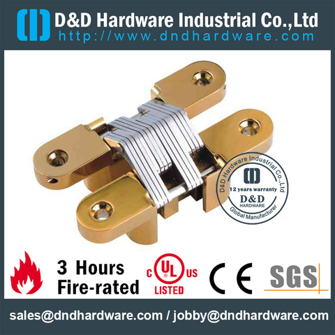 SS316 Half Overlay Invisible Hinge-25x118mm--CC07