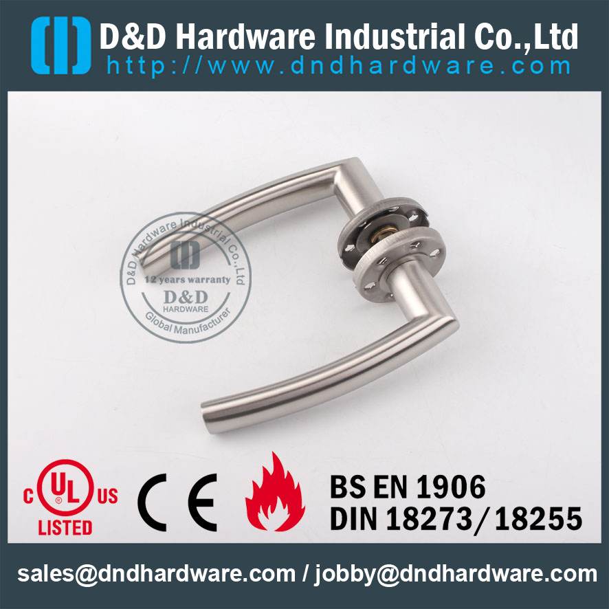 D&D Hardware-SS304 Door Hollow lever handle DDTH025