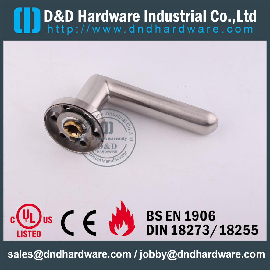 D&D Hardware-Modern Interior SS304 Solid lever handle DDSH009