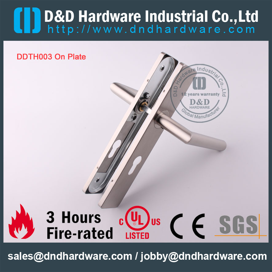 D&D Hardware-Wholesale Grade SS304 Lever handle on plate DDTP004