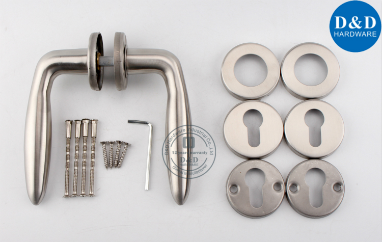 SS316 Internal Chrome Lever Door Handle-D&D Hardware