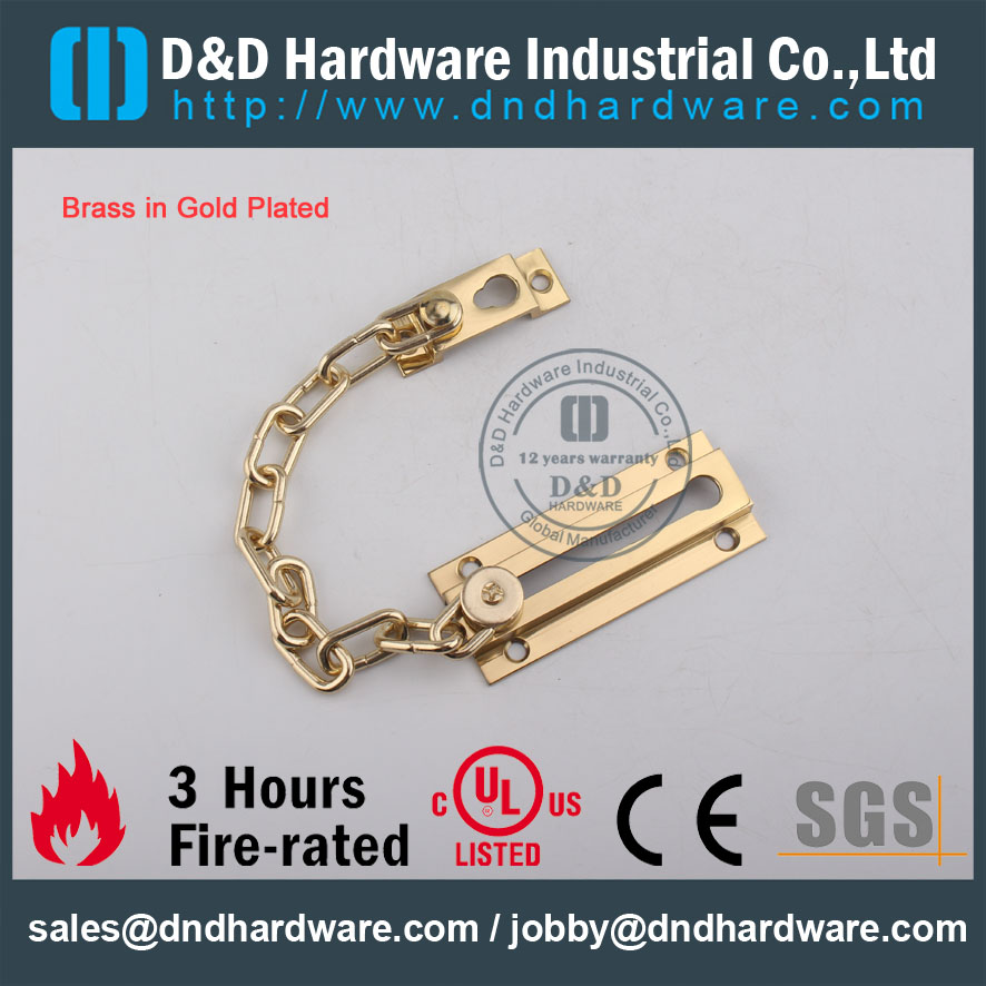 Antique Brass Security Door Chain for Metal Door-DDDG005