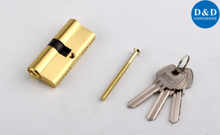 Solid Brass Euro Double Cylinder Lock-D&D Hardware