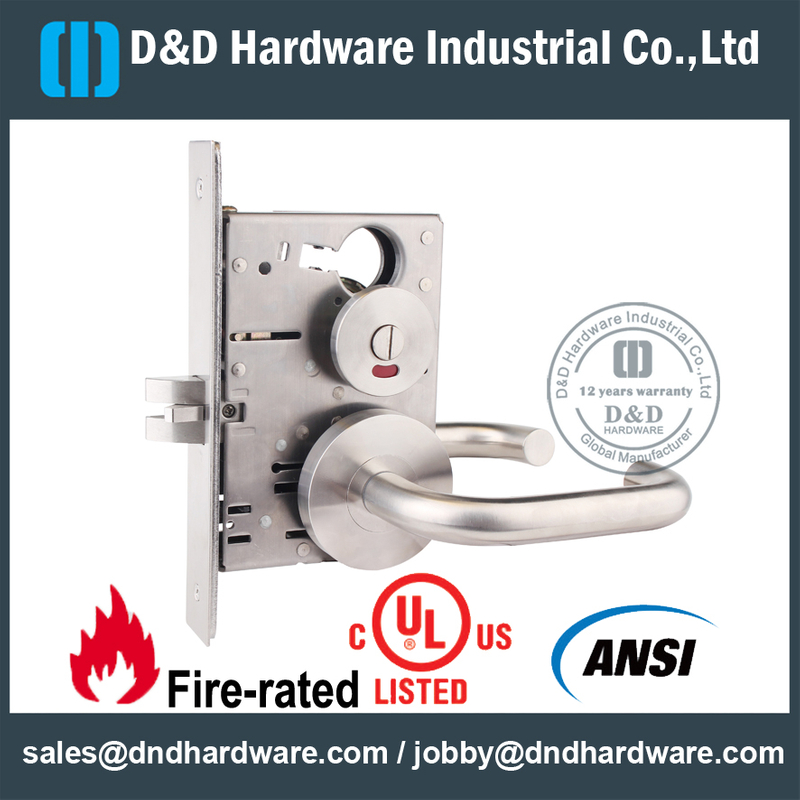 SS304 Grade 1 ANSI Privacy Lockset-DDAL22 F22