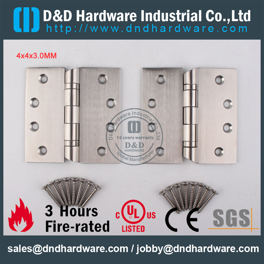 D&D Hardware-UL Standard SS304 Hospital Hinge DDSS044-B