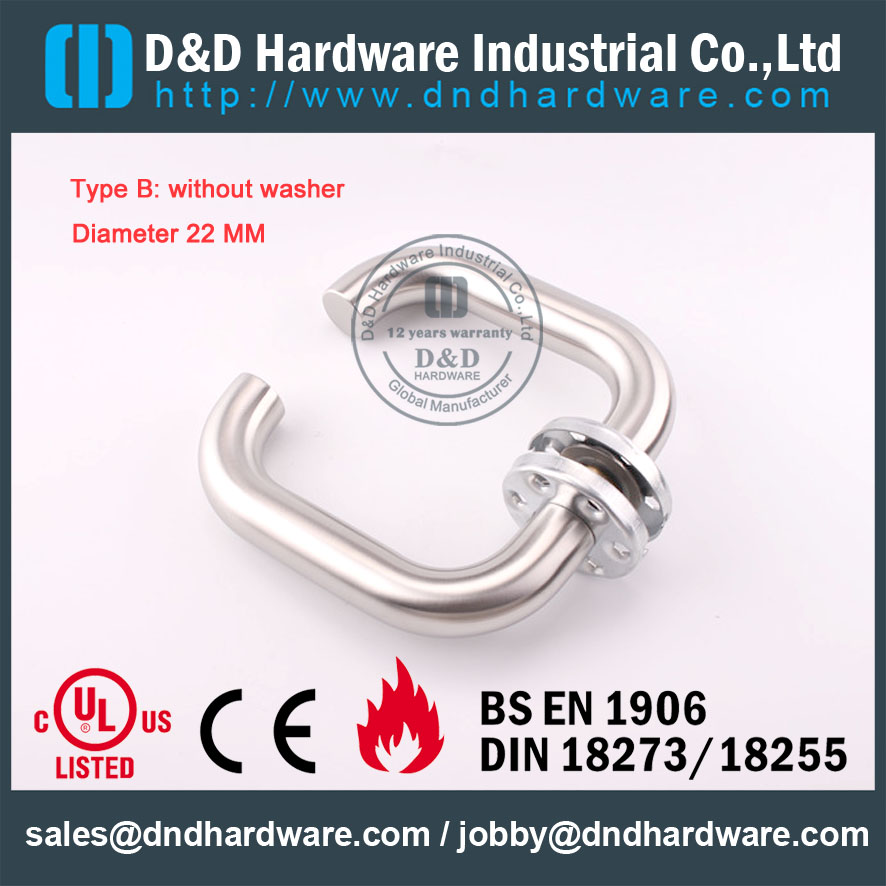 D&D Hardware-SS304 Diameter 22mm lever handle DDTH001