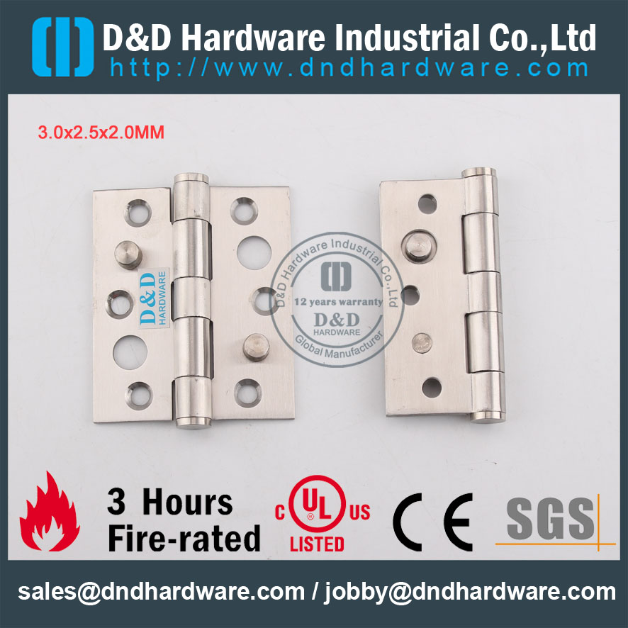 D&D Hardware-UL Standard Fire Rated Security hinge DDSS014