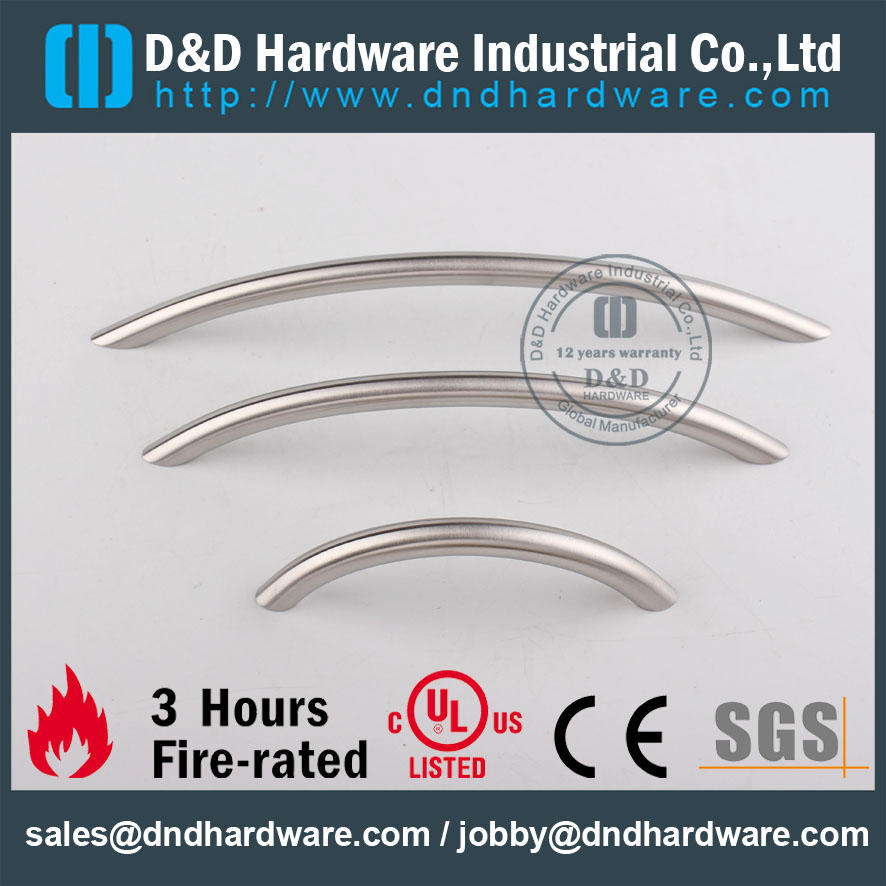 Stainless Steel 201 Solid Curve Furniture Handle Pull for Kitchen Doors –DDFH002