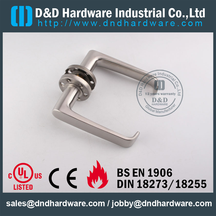D&D Hardware-Grade 304 Door Solid lever handle DDSH036