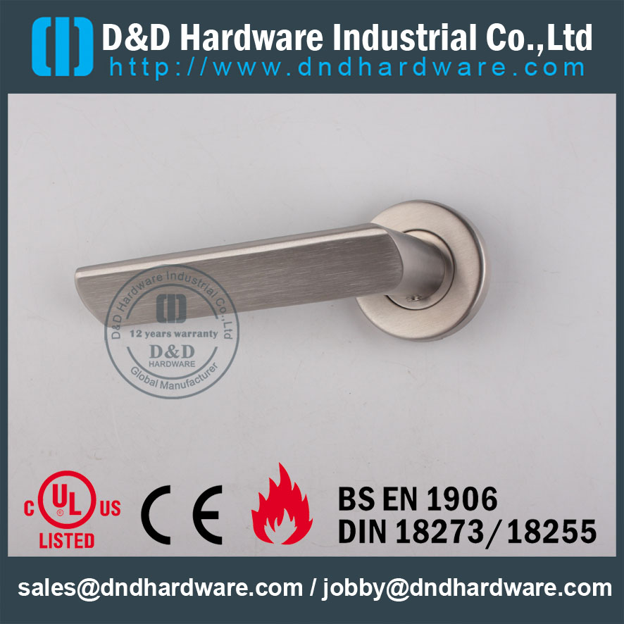 D&D Hardware-EN1906 Europe Interior Door lever handle DDSH011