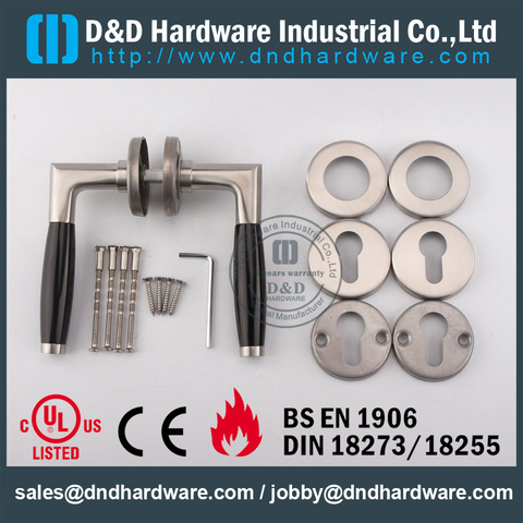 Stainless Steel 316 Interior Designer Solid Lever Handle for Metal Doors-DDSH049