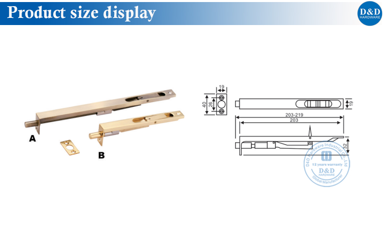product size display