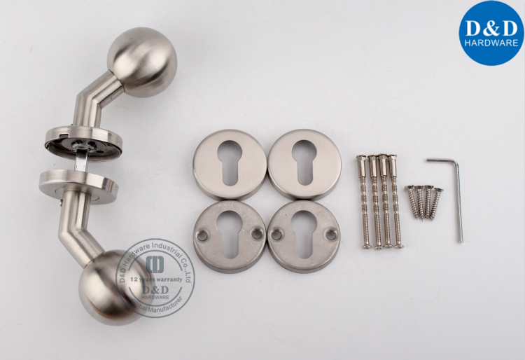 Stainless Steel 304 Mitred Ball Brushed Nickel Door Knob-D&D Hardware