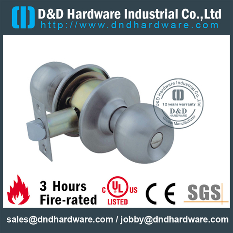 Privacy Stainless Steel Bathroom Knobset for Restroom Door-DDLK004