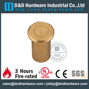 Brass Dust Proof Strike for Outside Steel Doors with Satin Nickle -DDDP003