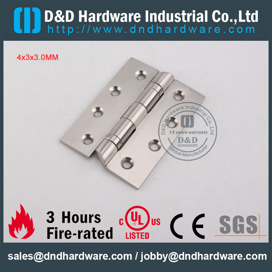 D&D Hardware-CE Certificate Fire Rated Hospital Hinge DDSS044-B