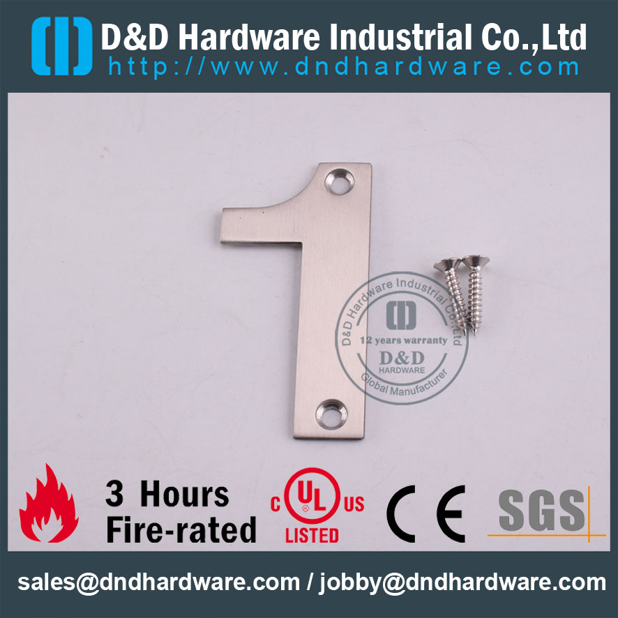 D&D Hardware-Door Ironmongery Number Sign Plate DDSP013