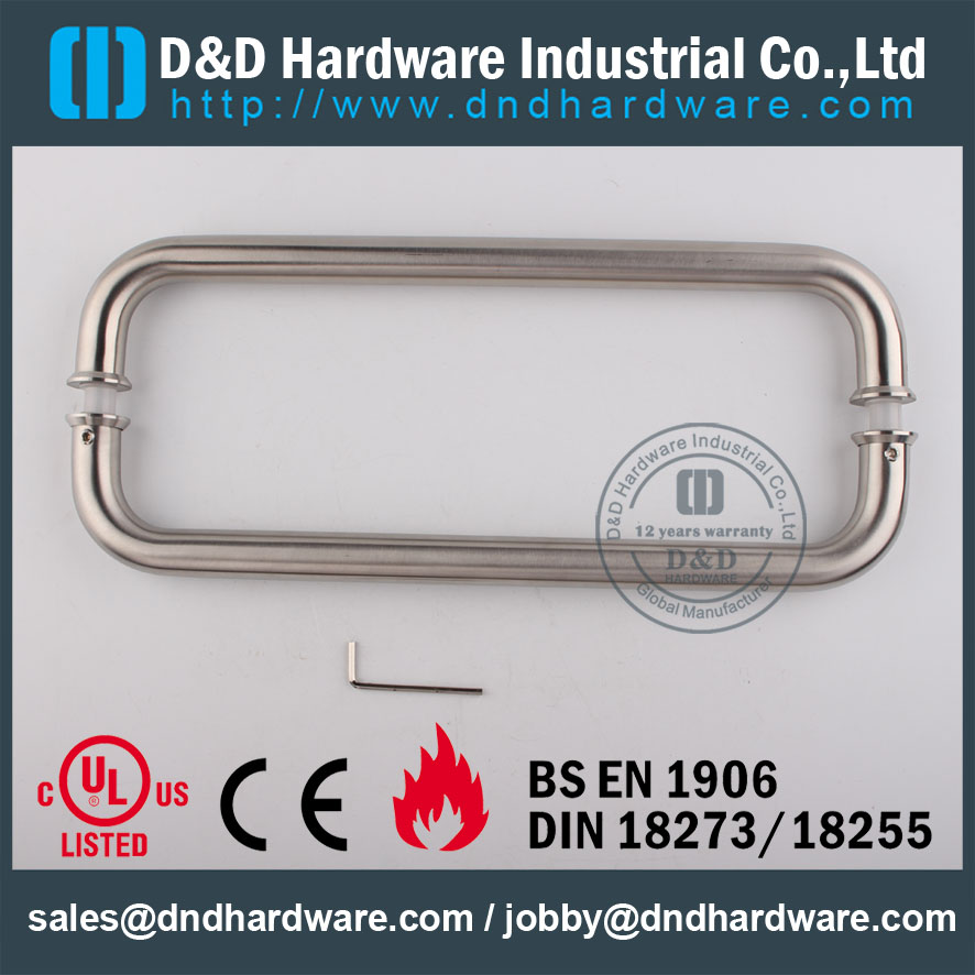 Stainless Steel Grade 316 D Pull Handle for Sliding Glass Door-DDPH007
