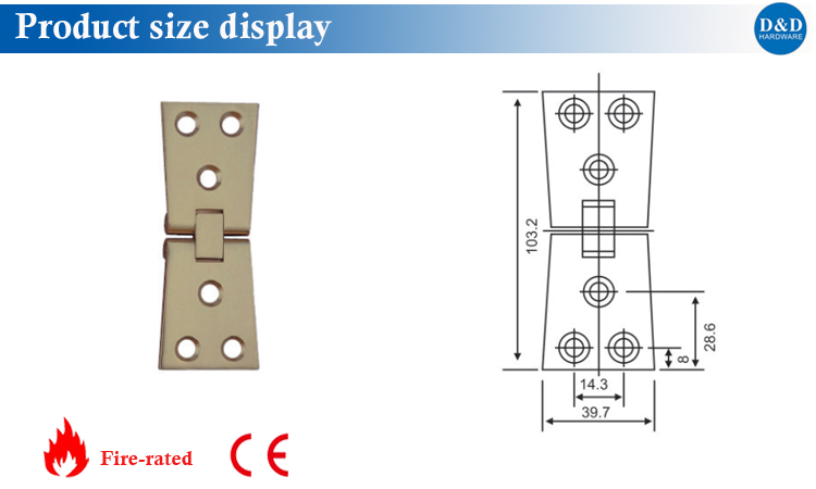 Hinge size