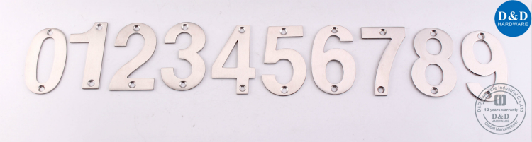 Grade 304 Durable High Quality Door Number Sign Plate-D&D Hardware