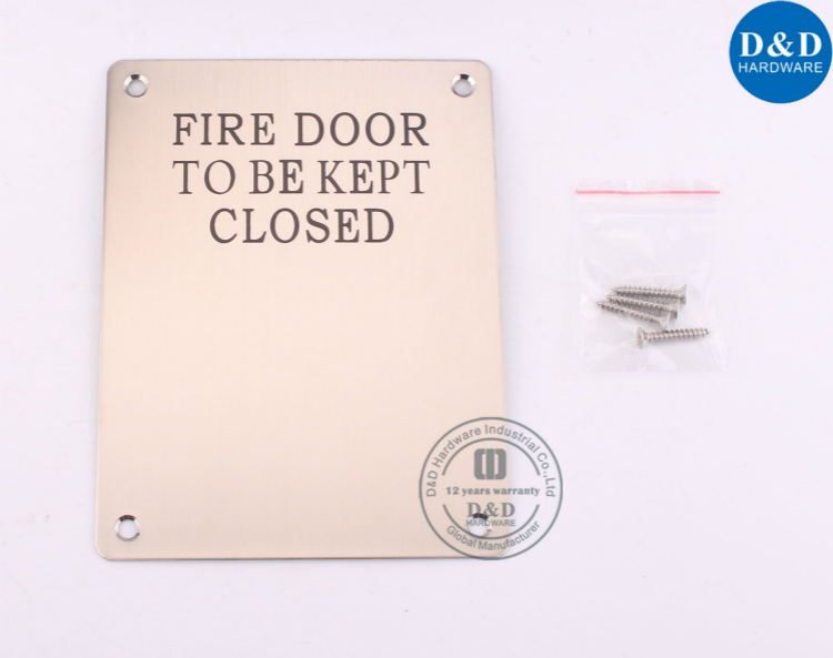 SS304 Square Fire Door Signature Plate-D&D Hardware
