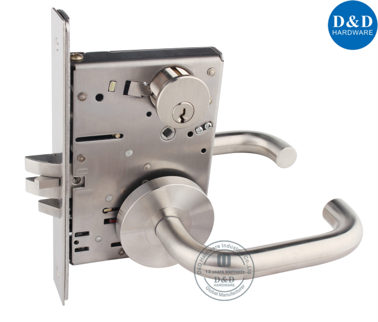 Stainless Steel 304 ANSI Classroom Mortise Lock-D&D Hardware