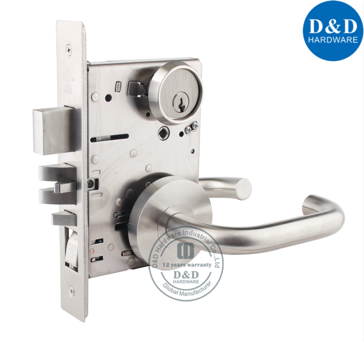 SUS304 ANSI Grade 1 Mortise Lock with UL Listed-D&D Hardware