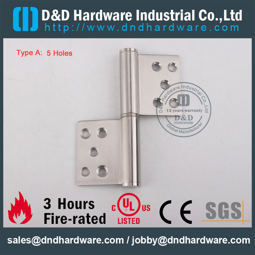 D&D Hardware-Stainless steel Door Hardware Flag Hinge DDSS030_A