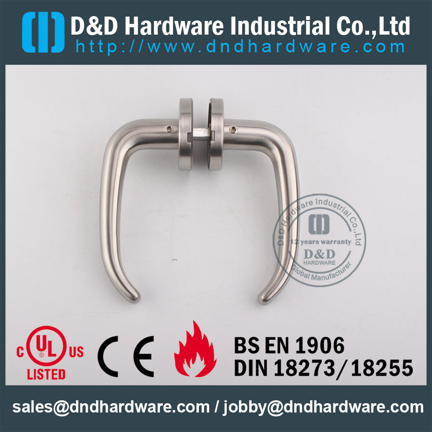 D&D Hardware-BS EN1906 Stainless Steel Solid Door handle DDSH004