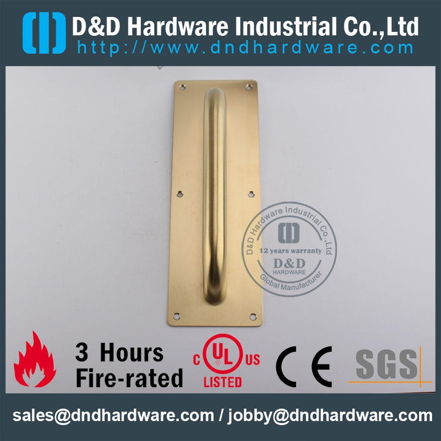 D&D Hardware-Europe Design PVD SS304 Pull Handle For Wooden Door DDPH023