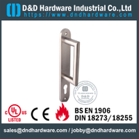 SSS304 New Design Euro Durable Commercial Door Handle with Plate for South America market
