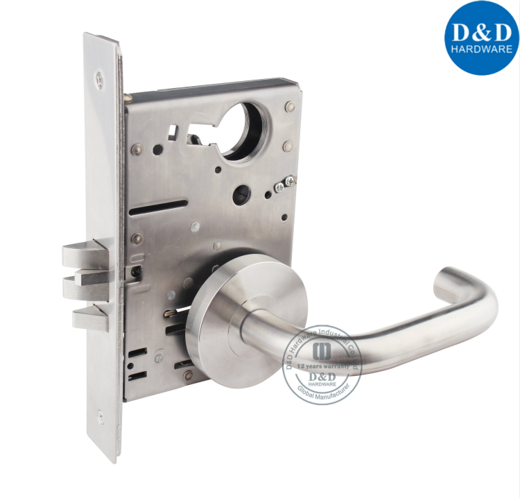 SSS304 Grade 1 ANSI-BHMA Mortise Lock-D&D Harware
