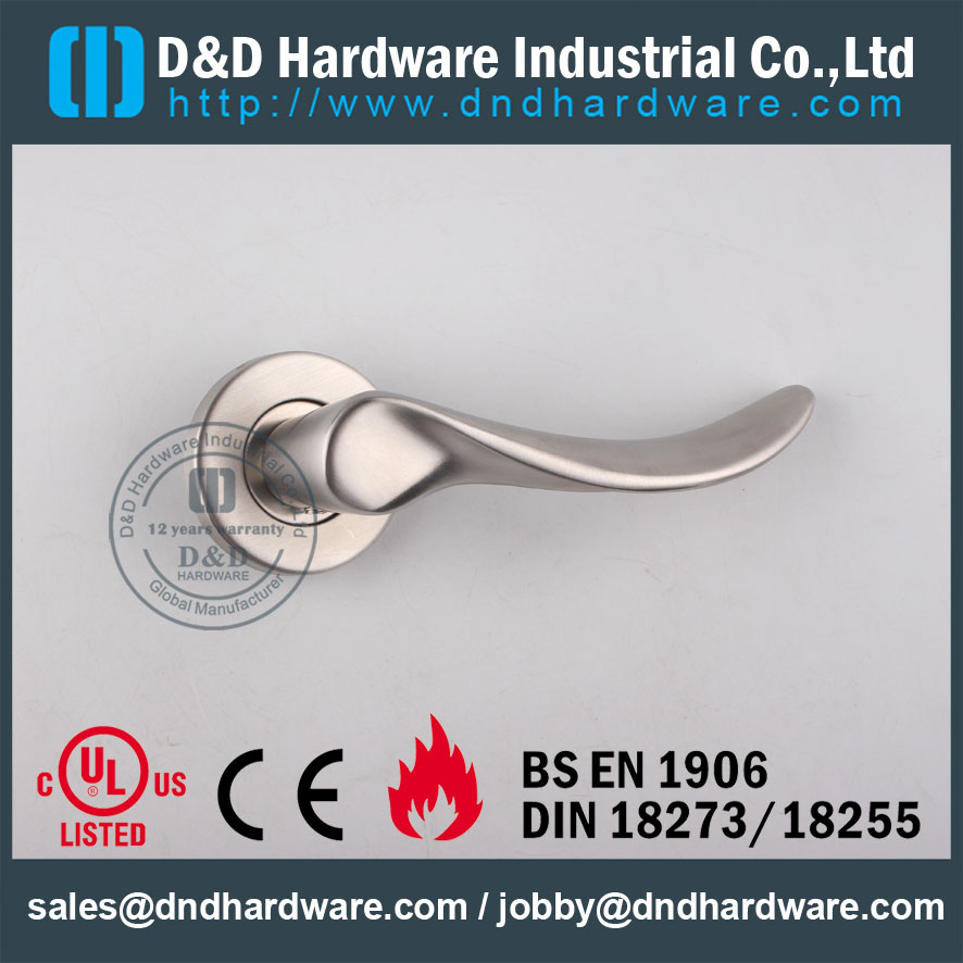 D&D Hardware-CE Standard Stainless Steel Solid lever handle DDSH006
