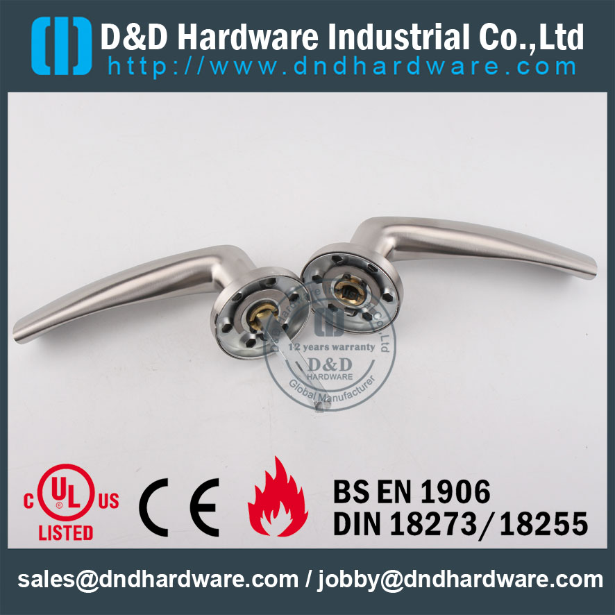 D&D Hardware-Metal Door Casting Solid lever handle DDSH002