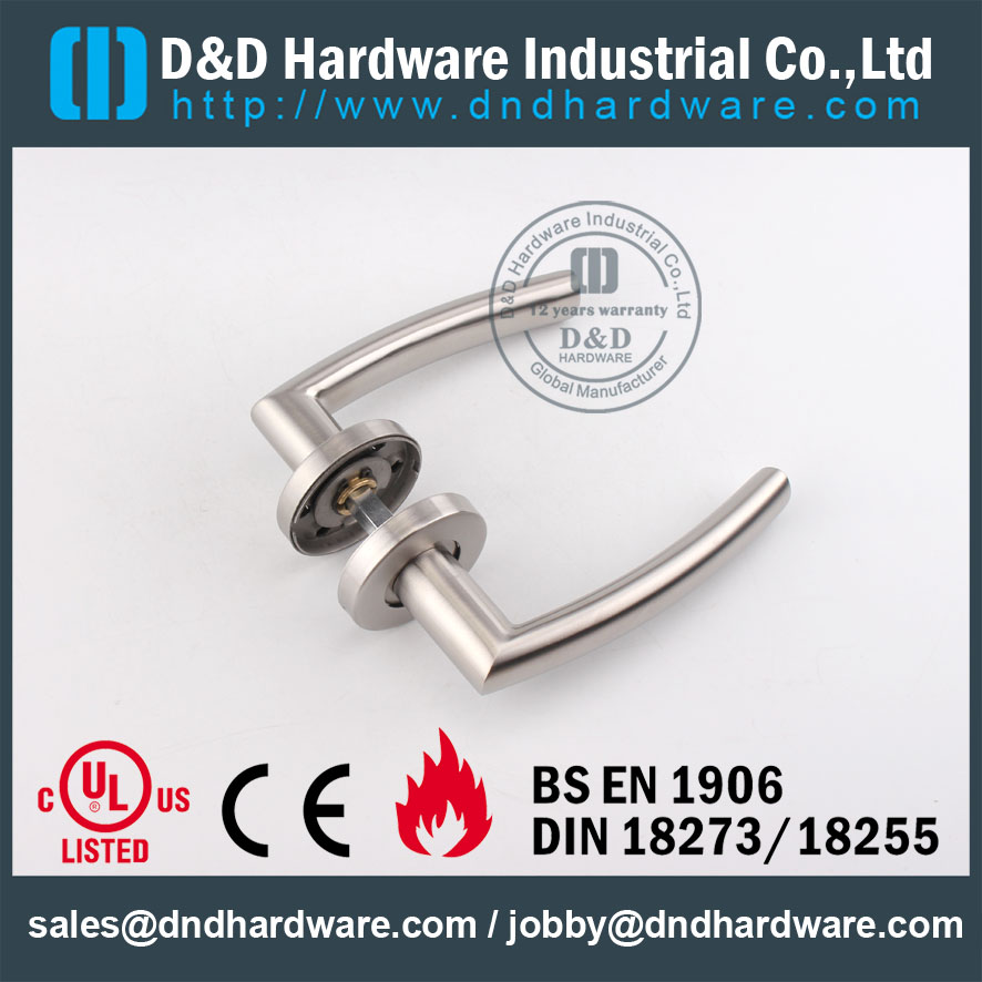 D&D Hardware-Fire Rated SS304 lever handle DDTH025