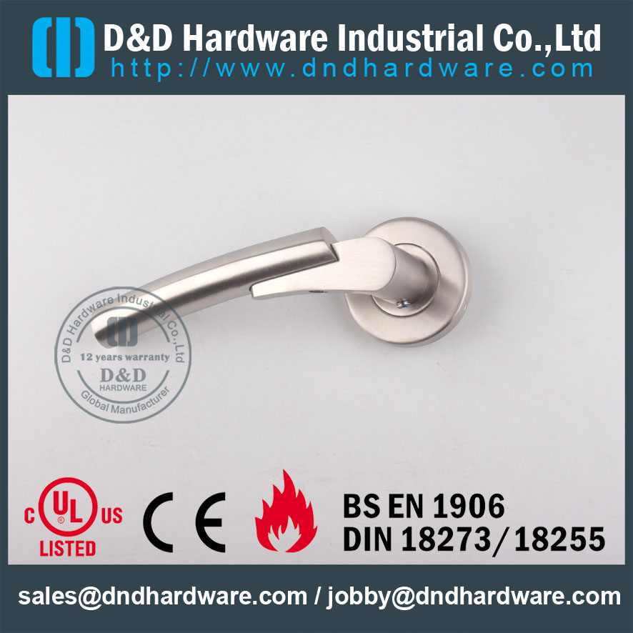 D&D Hardware-Stainless Steel Cast solid Door handle DDSH017