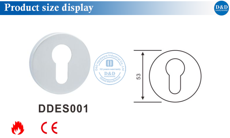 Escutcheon Size Display-D&D Hardware