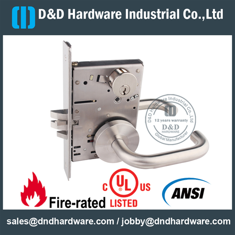SS304 ANSI Classroom Mortise Lock-DDAL05-F05