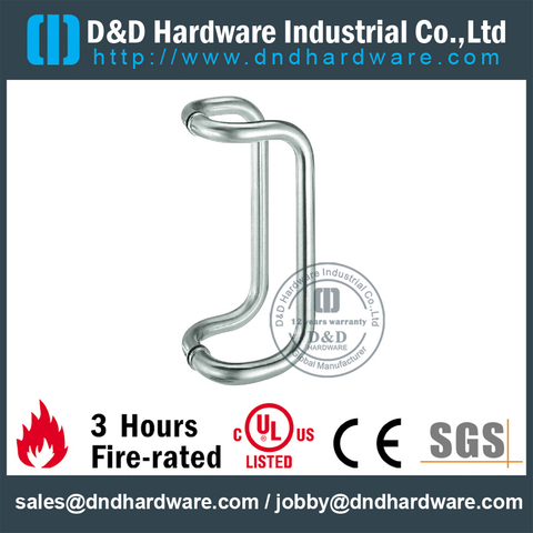 Stainless Steel Polished Pull Handle for Interior Bathroom Door-DDPH032