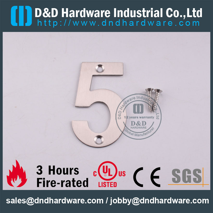 D&D Hardware- Architectural Hardware Number Sign Plate DDSP013